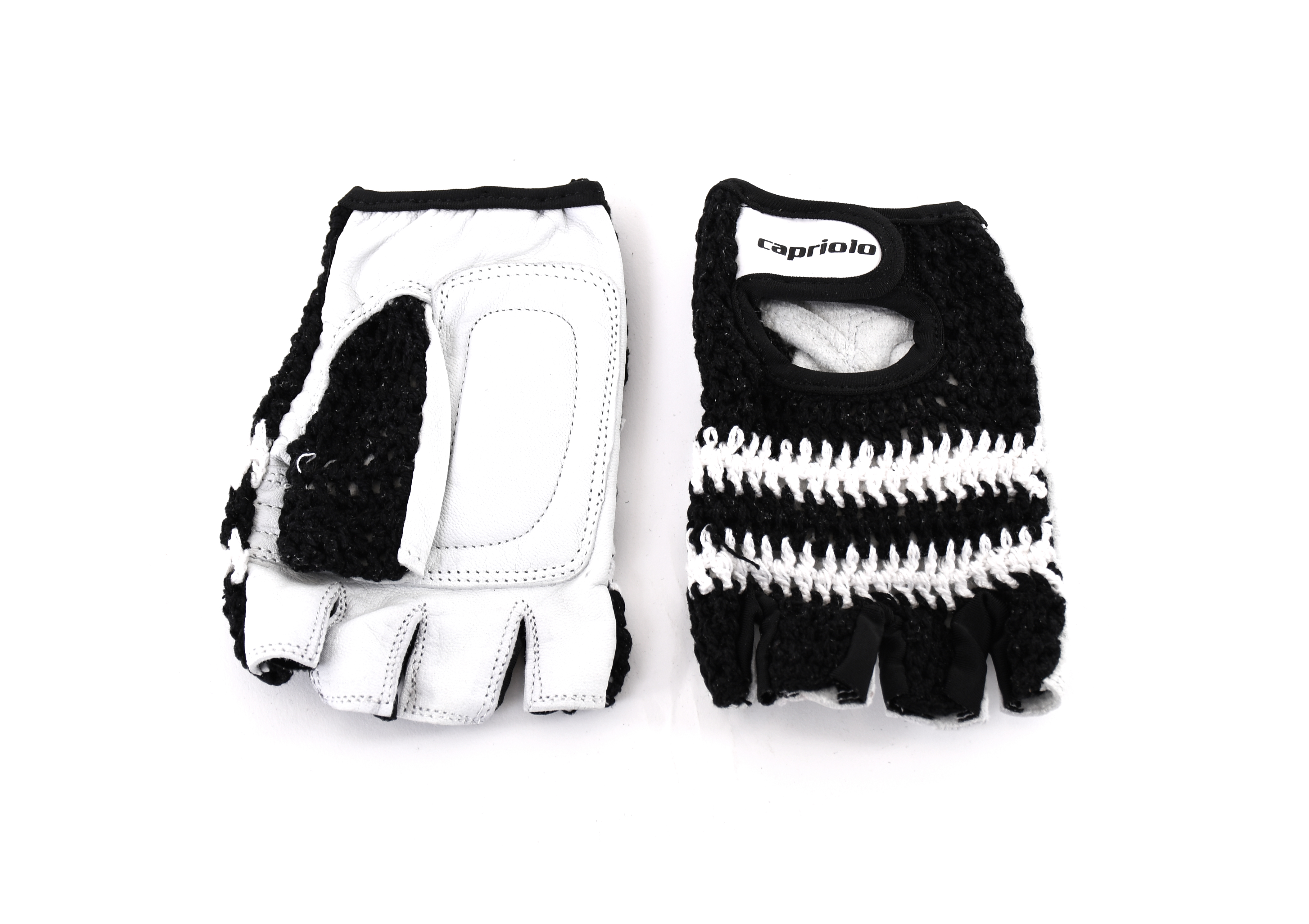 Sportske rukavice capriolo - retro crochet dizajn l crne